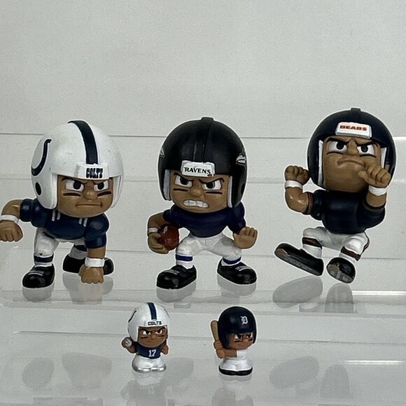 NFLP Other - NFL MLB TeenyMates Biggshots Figures Lot Colts Ravens Bears Tigers Series 3